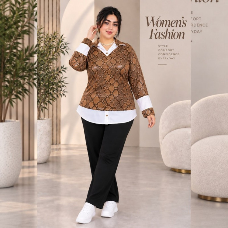 تونیک آستین بلند زنانه مدل بندی