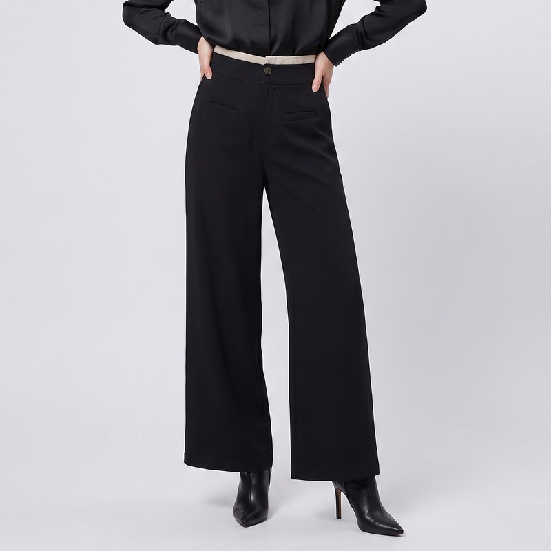 شلوار زنانه بگ کرپ ال سی وایکیکی مدل 2204