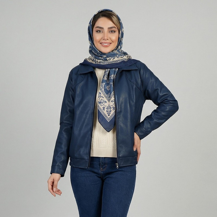 کت چرم زنانه السانا کد 2423