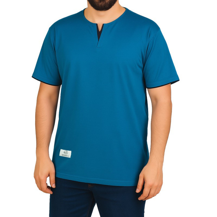 تیشرت آستین کوتاه مردانه مدل نخ پنبه کد A1091-LB