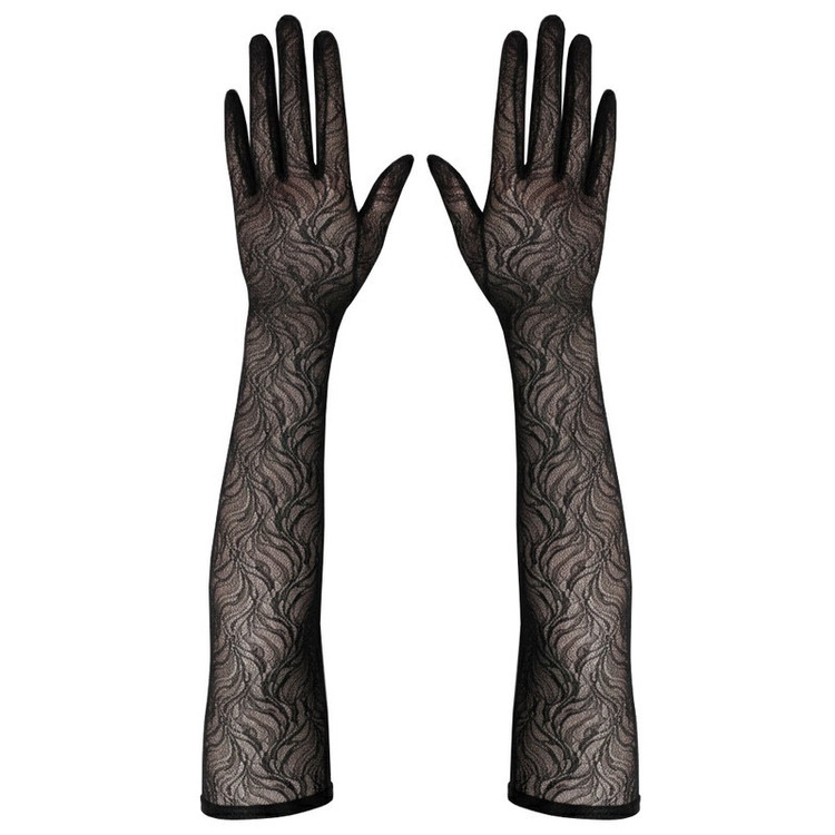 دستکش زنانه مدل توری ساق بلند
