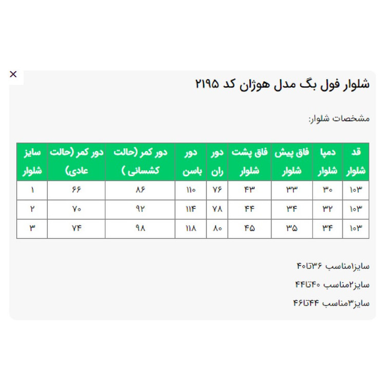 شلوار معمولی زنانه السانا مدل هوژان کد 219501
