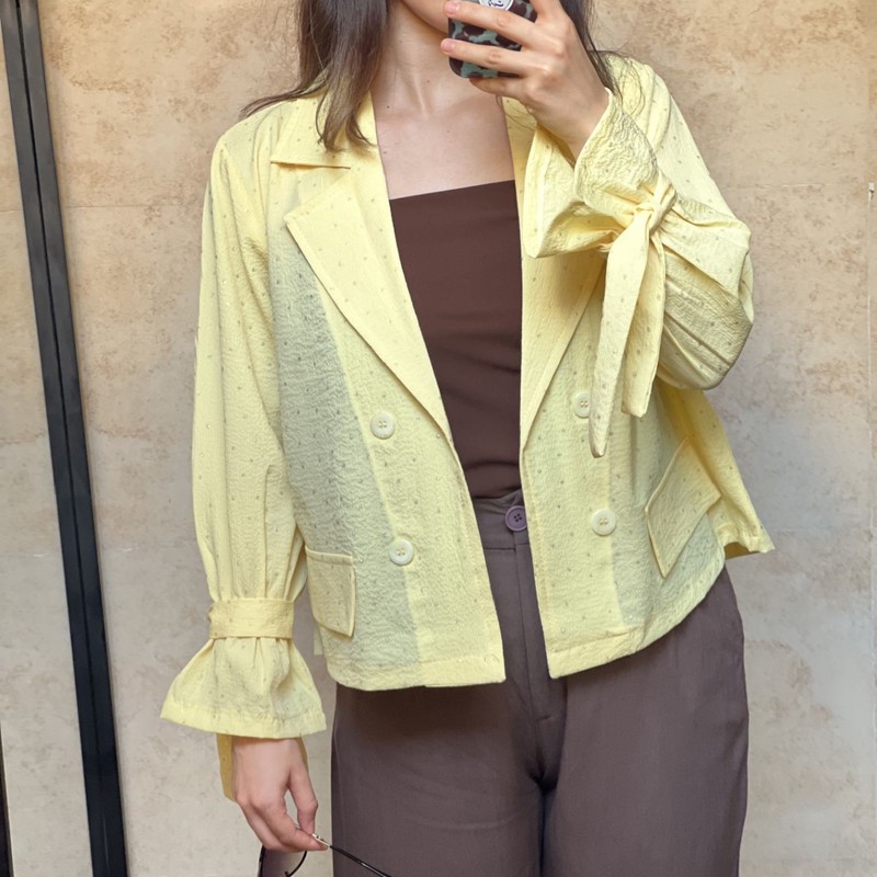 کت کراپ زنانه مدل عروسکی
