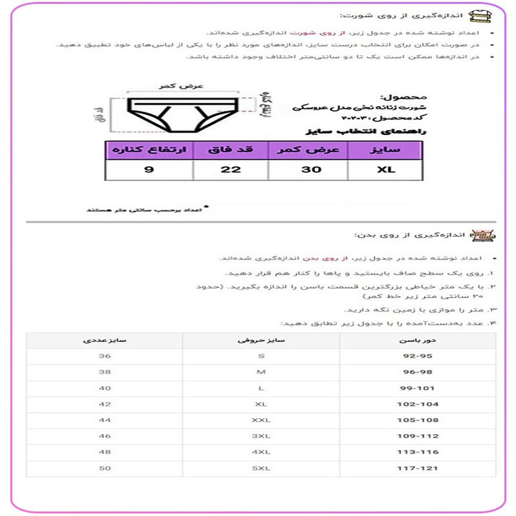 شورت زنانه مدل نخی طرح عروسکی کد 20203 بسته 5 عددی
