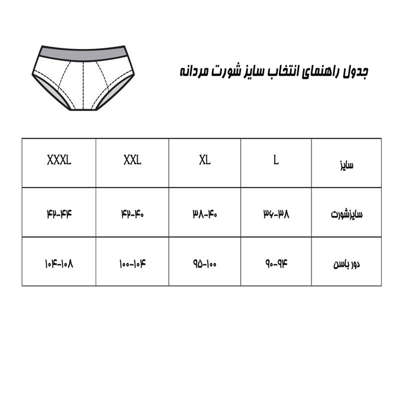 شورت بدون پا مردانه چیندکا مدل دو طرح کد 1002 مجموعه 6 عددی