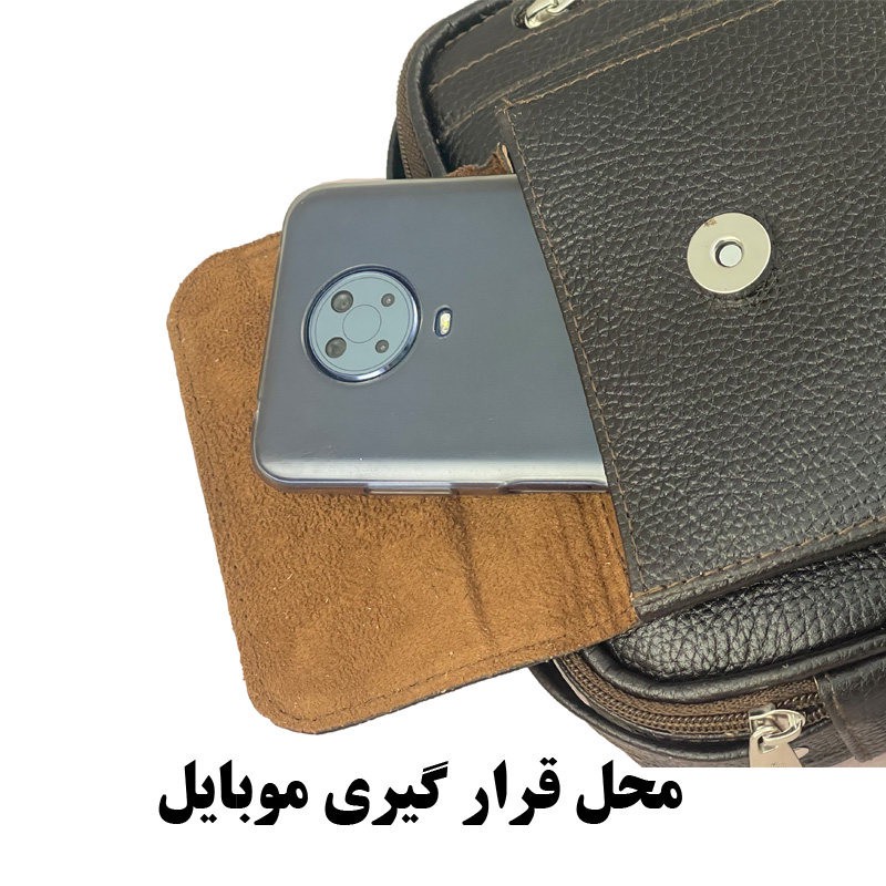 کیف رودوشی مردانه مدل چرم طبیعی