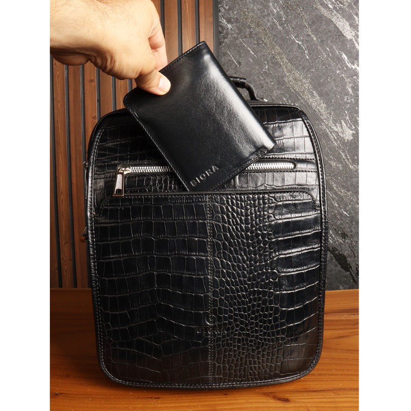 کیف رودوشی مردانه بیورا مدل چرم طبیعی کد eez55