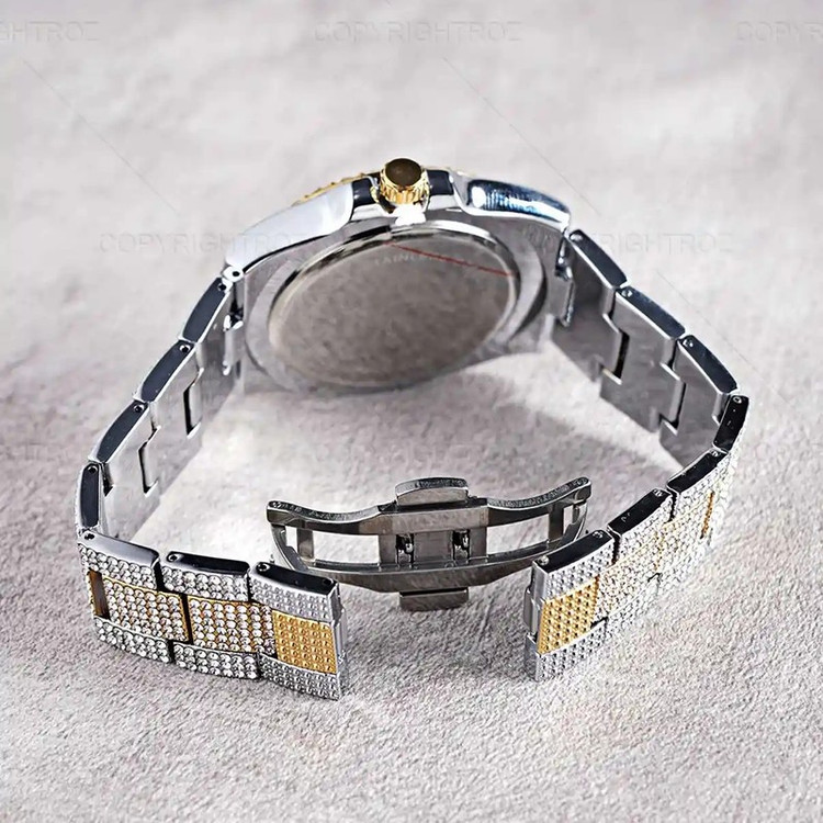 ساعت مچی عقربه ای مدل فول نگین استون کد Av-Ro-1