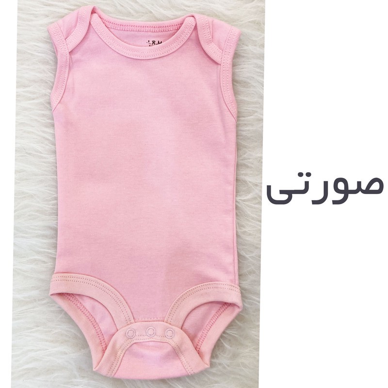 بادی نوزادی آرم پوش مدل یقه باز شونده