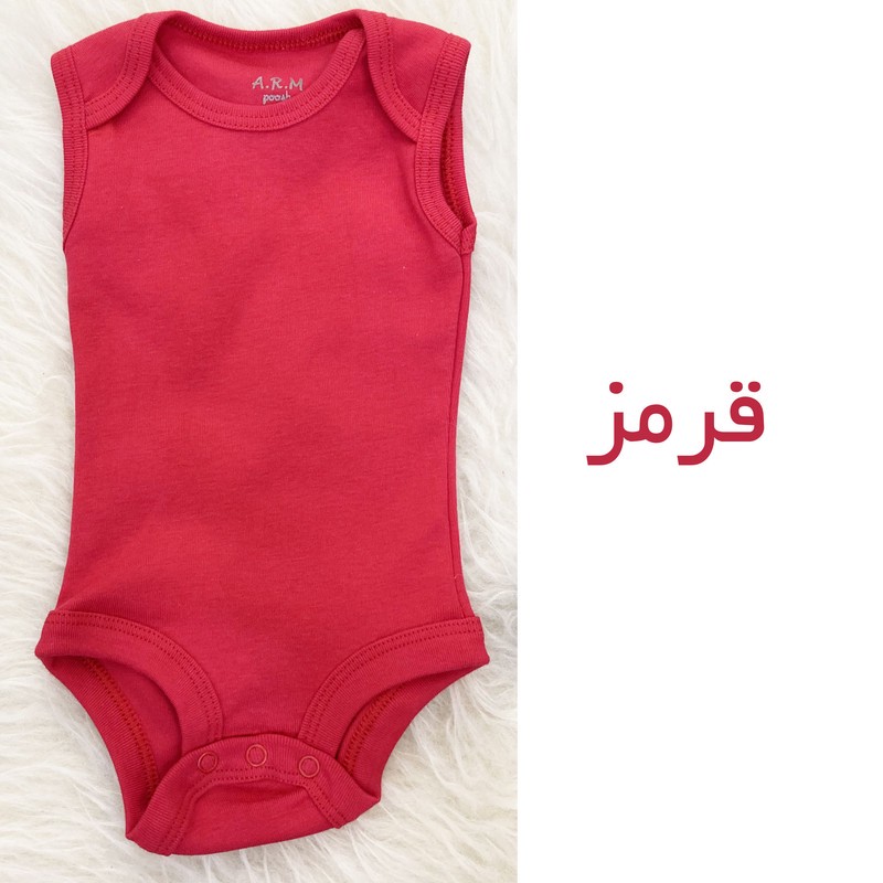 بادی نوزادی آرم پوش مدل یقه باز شونده
