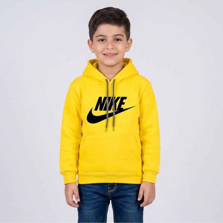 هودی پسرانه مدل F19 رنگ زرد