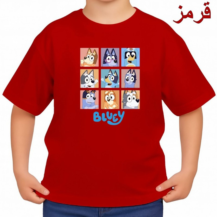تیشرت آستین کوتاه بچگانه مدل داستان کد بلویی v1