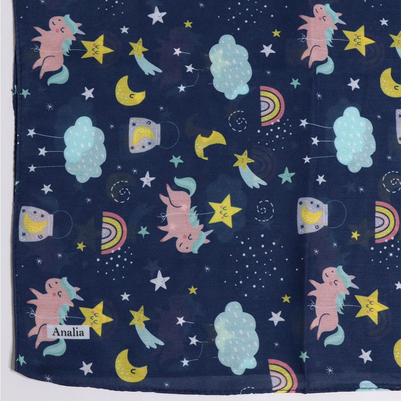 شال دخترانه مدل نخی طرح آسمان شب کد 99665