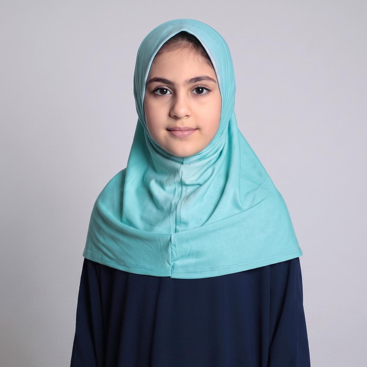 مقنعه دخترانه مدل نقابدار نگینی
