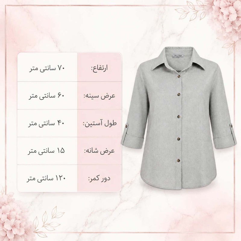 مانتو شومیزی زیر باسن زنانه مدل بیتا 2