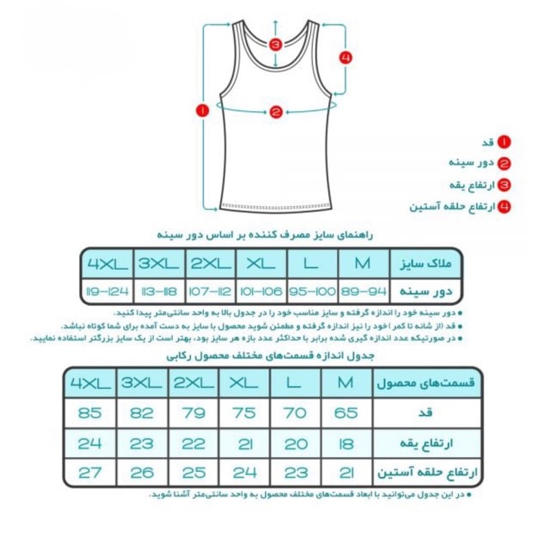 زیرپوش رکابی مردانه تولیدی پاران مدل صادراتی مجموعه 3 عددی