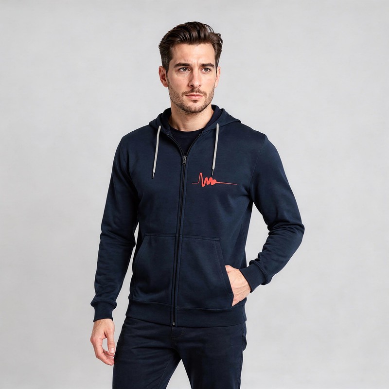 سویشرت مردانه طرح ضربان کد FG201