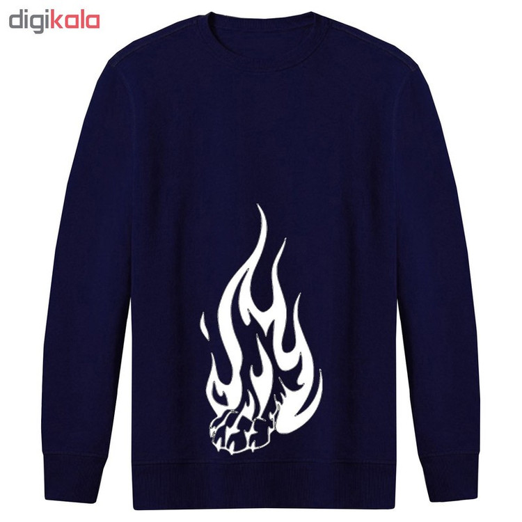 سویشرت مردانه طرح آتش و پنجه کد F30