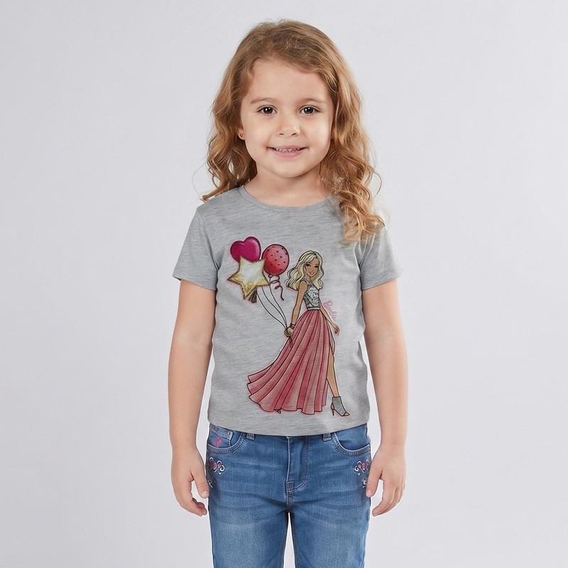 تی شرت دخترانه مدل آستین کوتاه عروس M51