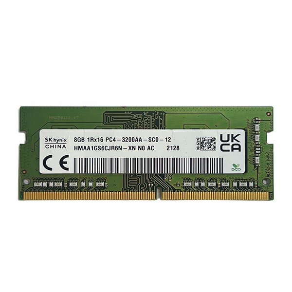 رم لپ تاپ DDR4 تک کاناله 3200 مگاهرتز CL22 اس کی هاینیکس مدل PC4-3200AA ظرفیت 8 گیگابایت