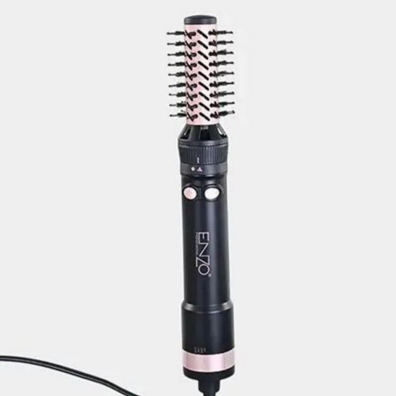 سشوار برسدار چرخشی انزو پروفیشینال مدل EN-760 7in1 با توان 1500 وات، موتور DC براشلس، تنظیمات دما و سرعت دو حالته، تک...