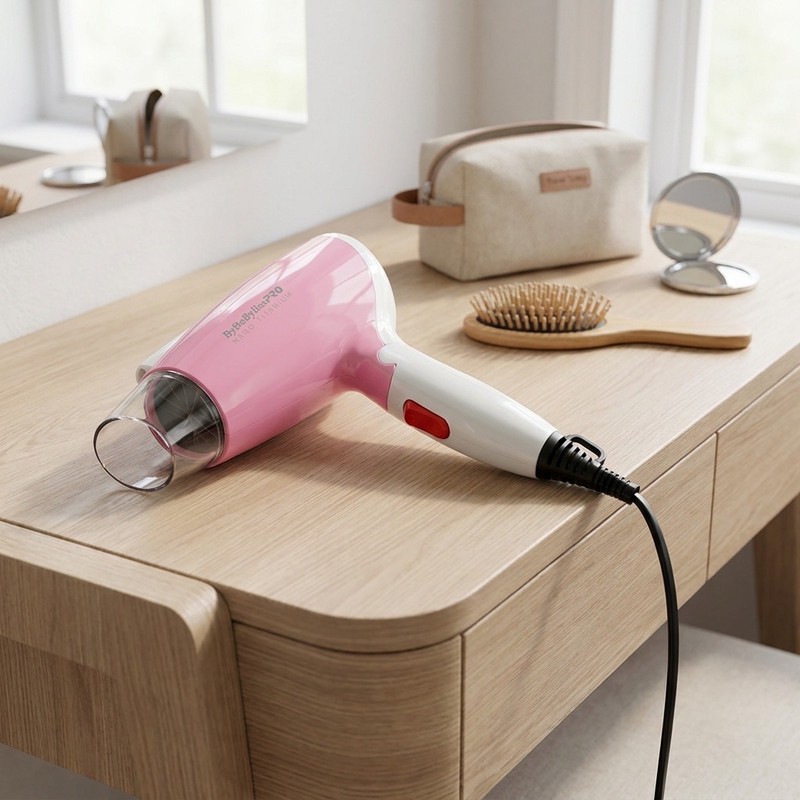 سشوار مسافرتی بای بابیلیس پرو مدل BP-1030 با توان 1600 وات، موتور AC، تنظیمات دو حالته دما و دو سرعته، سری حجمدهنده، ...