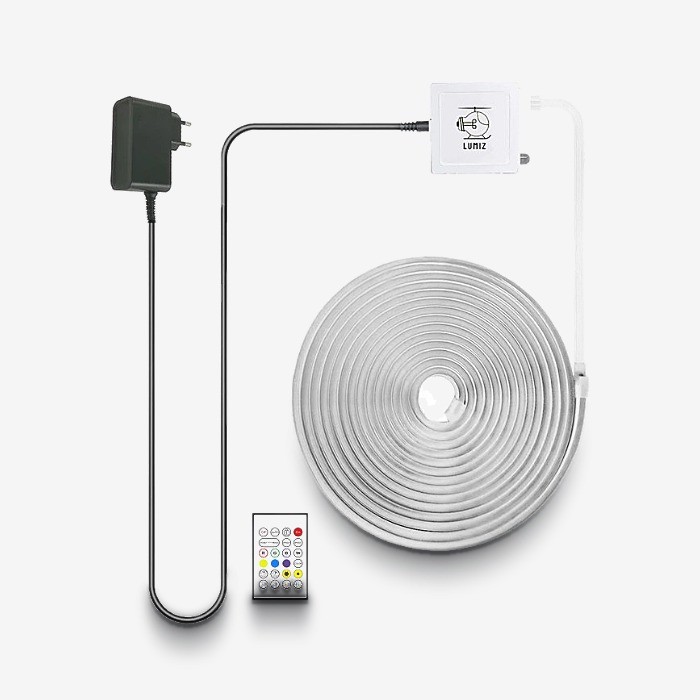 ریسه نئون لومیز مدل APP-5M RGB طول ۵ متر به همراه آداپتور