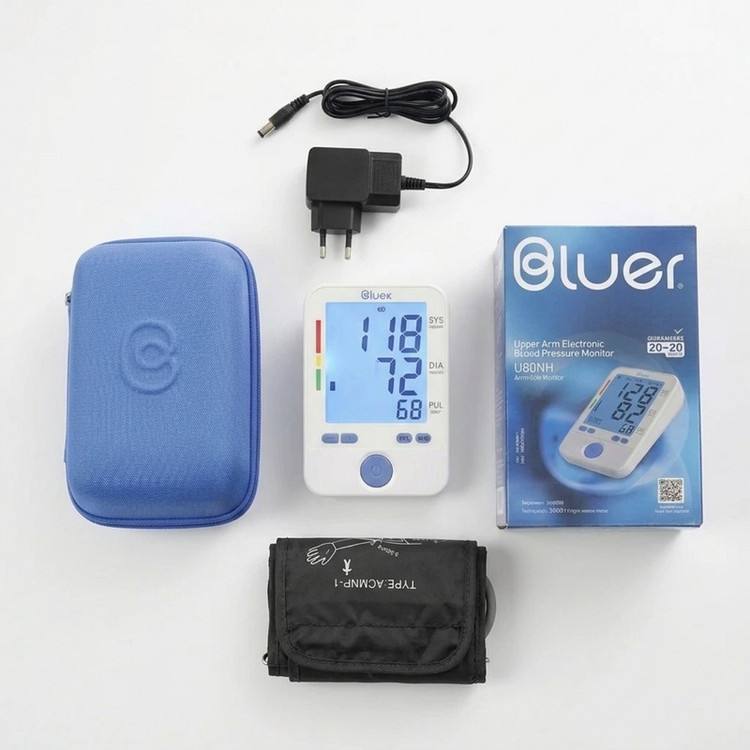 فشارسنج بازویی دیجیتال بلوئر URION U80NH آداپتور دار، با اعلان صوتی فارسی، منبع تغذیه برق و باتری، سایز بازو 22 تا 42...
