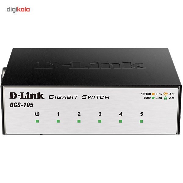 سوییچ 5 پورت گیگابیت و دسکتاپ دی-لینک مدل DGS-105