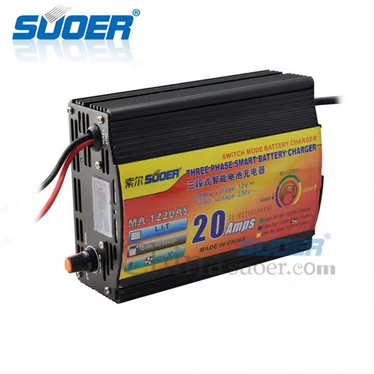 شارژر باتری 12 ولت 20 آمپر سوئر مدل MA-1220AS-PRO