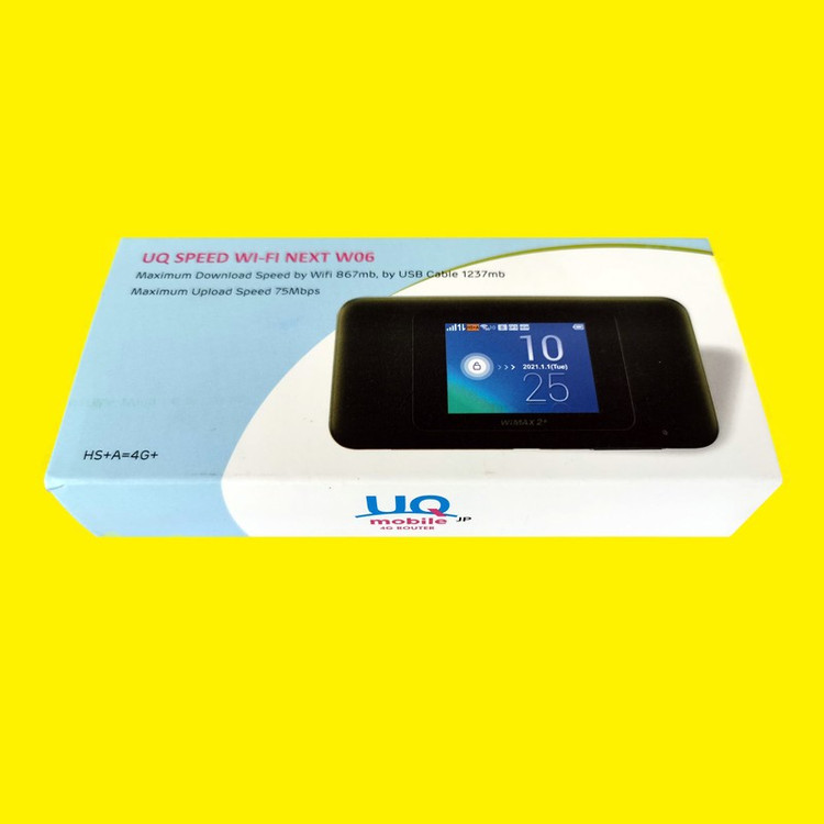 مودم همراه 4G یوکیو مدل Speed Wifi Next W06 با صفحه نمایش 2.4 اینچی تاچ اسکرین، باتری 3000 میلیآمپری با شارژدهی 7 ساع...