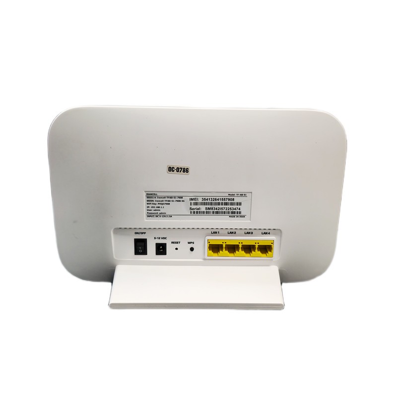 مودم روتر 4G و TD-LTE پیشگامان مدل TF-i60 S1 با پشتیبانی از 32 کاربر، اتصال وایفای و پورت RJ-45 LAN، بههمراه سیمکارت ...