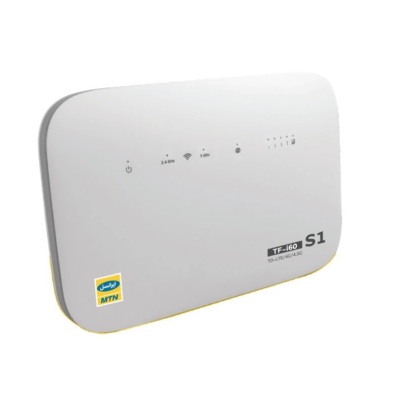 مودم 4G/4.5G/TD-LTE ایرانسل ام تی ان مدل TF-i60 S1 QSG با پشتیبانی از وایفای AC 5GHz، اتصال همزمان 32 کاربر، فناوری C...