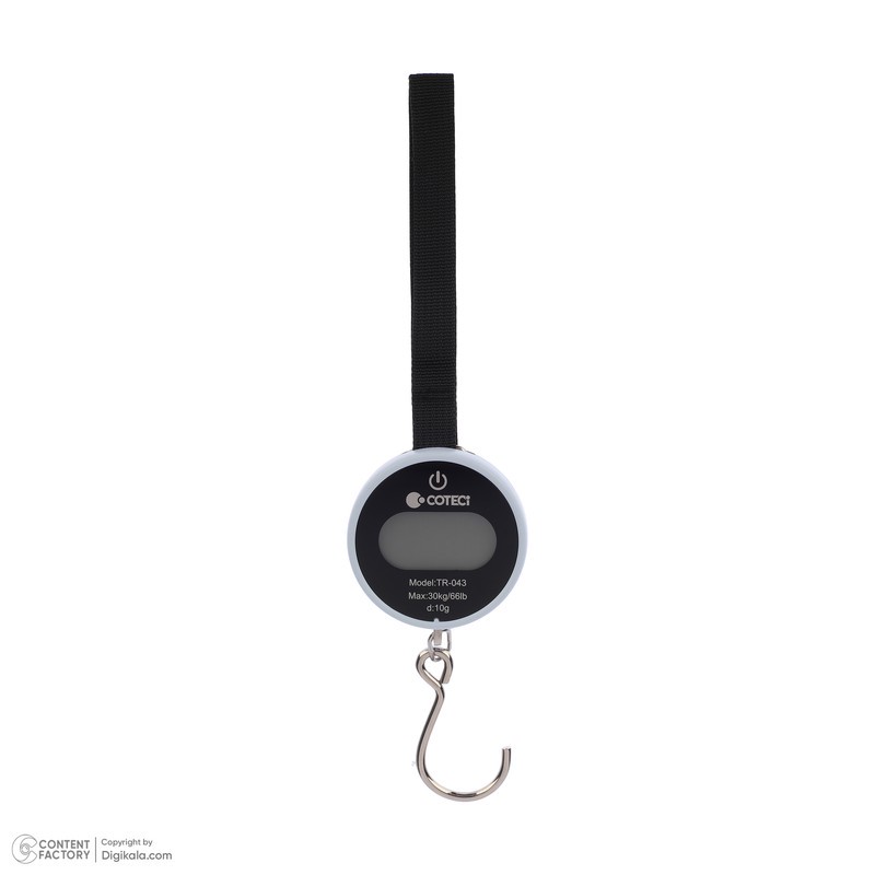 ترازو آویز آشپزخانه دیجیتال کوتسی مدل TR-043 حداکثر ظرفیت قابل اندازهگیری 30 کیلوگرم با دقت اندازهگیری 10 گرم