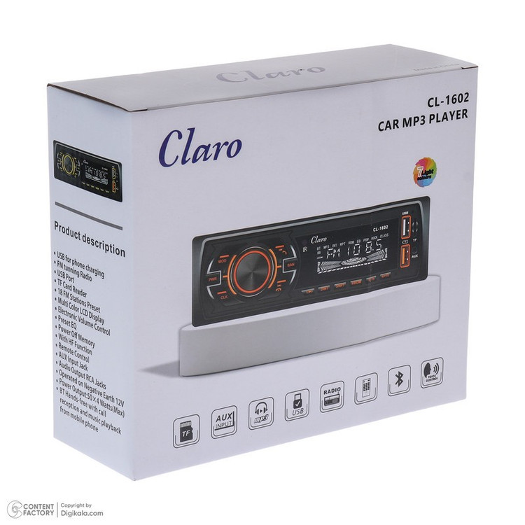 پخش کننده خودرو کلارو مدل CL-1602