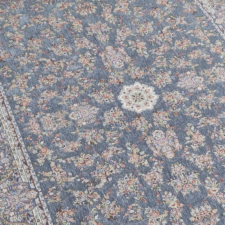روفرشی ستاره زرین یزد مدل زر افشان کد 860t زمینه طوسی