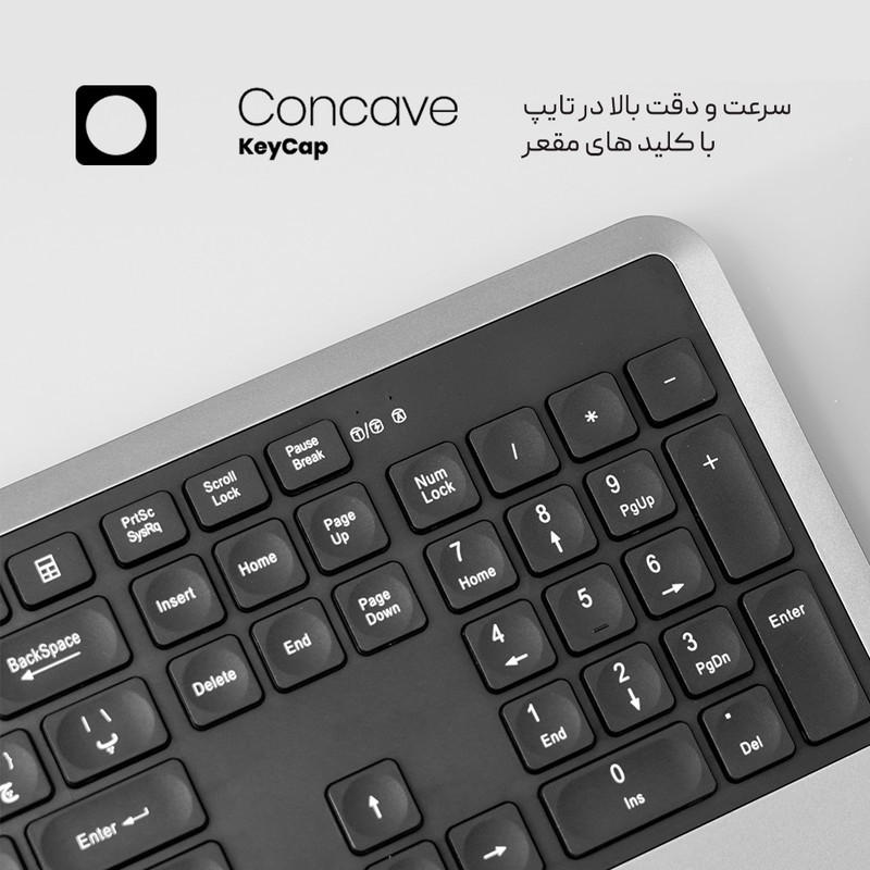 کیبورد و ماوس بلوتوثی اسکپتر مدل titan