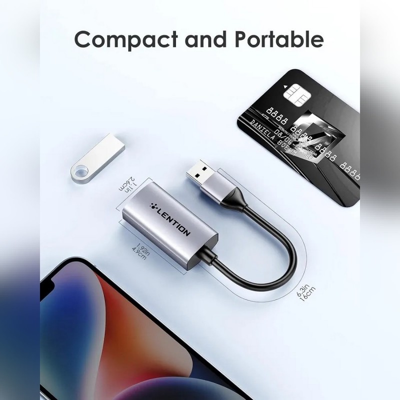 مبدل USB به RJ45 لنشن مدل HU604