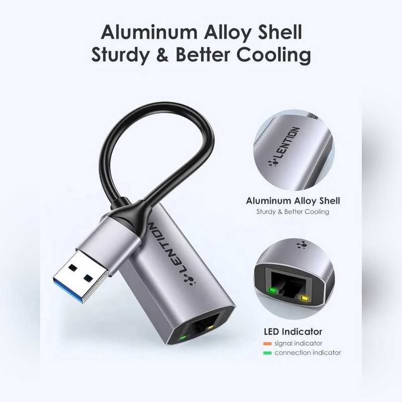 مبدل USB به RJ45 لنشن مدل HU604