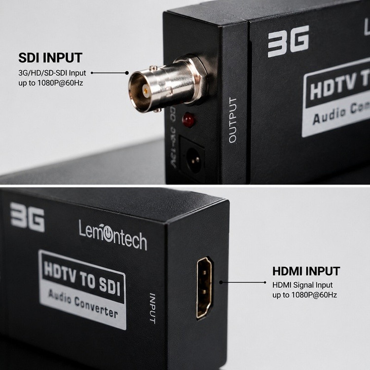 مبدل HDMI به SDI لمونتک مدلMini HDTV to SDI Converter 3G