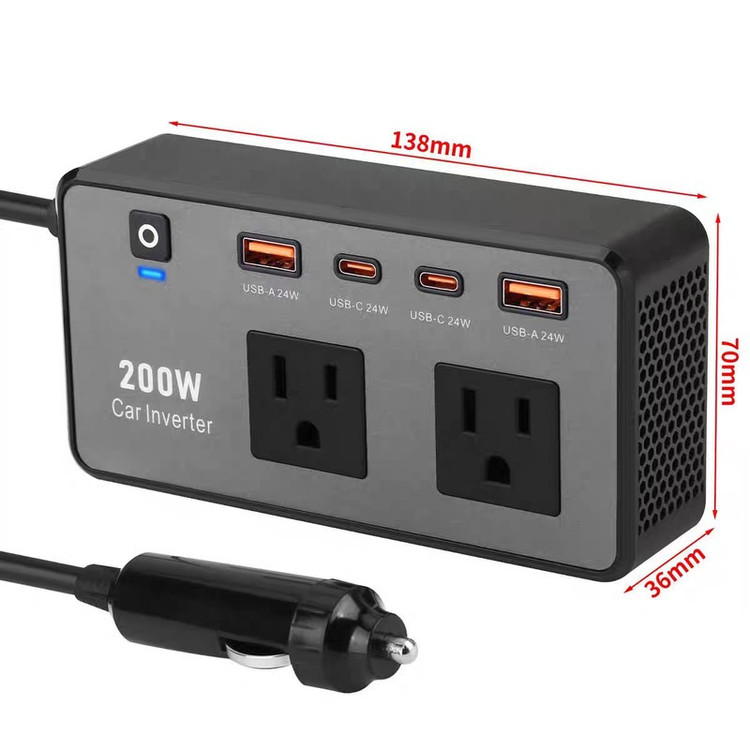 مبدل برق خودرو 200 وات مدل SB-200