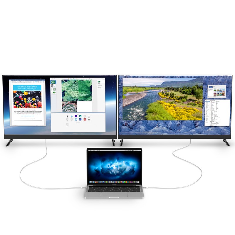 کابل تبدیل USB-C به HDMI لنشن مدل CU-707H-3M NA 4K 60HZ طول 3 متر