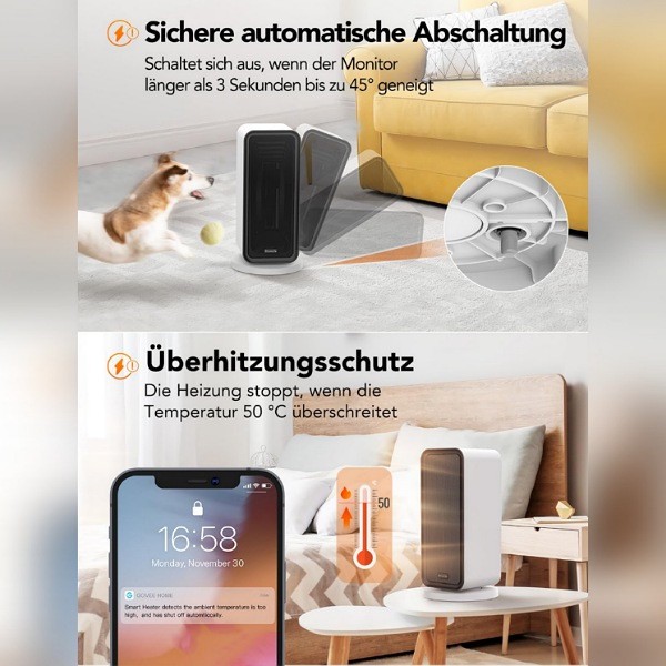 بخاری برقی هوشمند گووی لایف مدل H713A