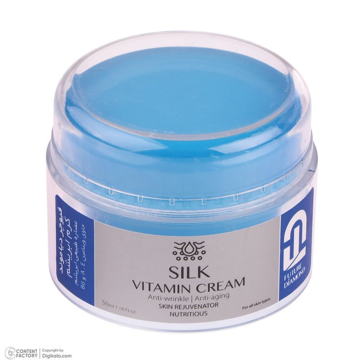 کرم مرطوب کننده و آبرسان فیوچر دیاموند مدل SILK مناسب انواع پوست حجم 50 میلی لیتر