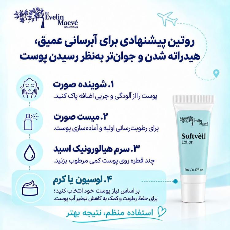 کرم تقویت کننده و تسکین دهنده صورت راهکارهای اولین میو مدل سافتوِیل مناسب برای انواع پوست حجم 5 میلی لیتر