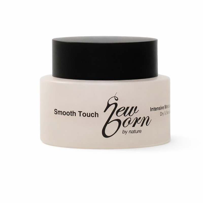 کرم مرطوب کننده صورت گردن نیو برن مدل smooth touch مناسب برای پوست خشک و حساس حجم 50 میلی لیتر