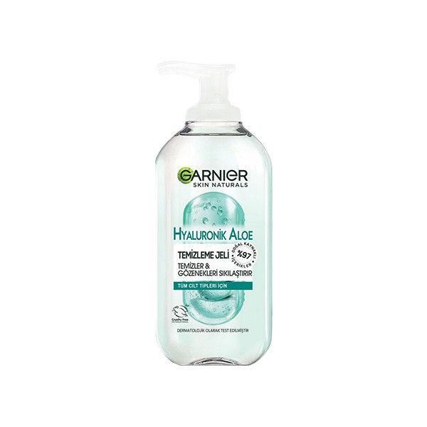 ژل شستشو صورت گارنیه مدل Hyaluronik Aloe حجم 200 میلی لیتر