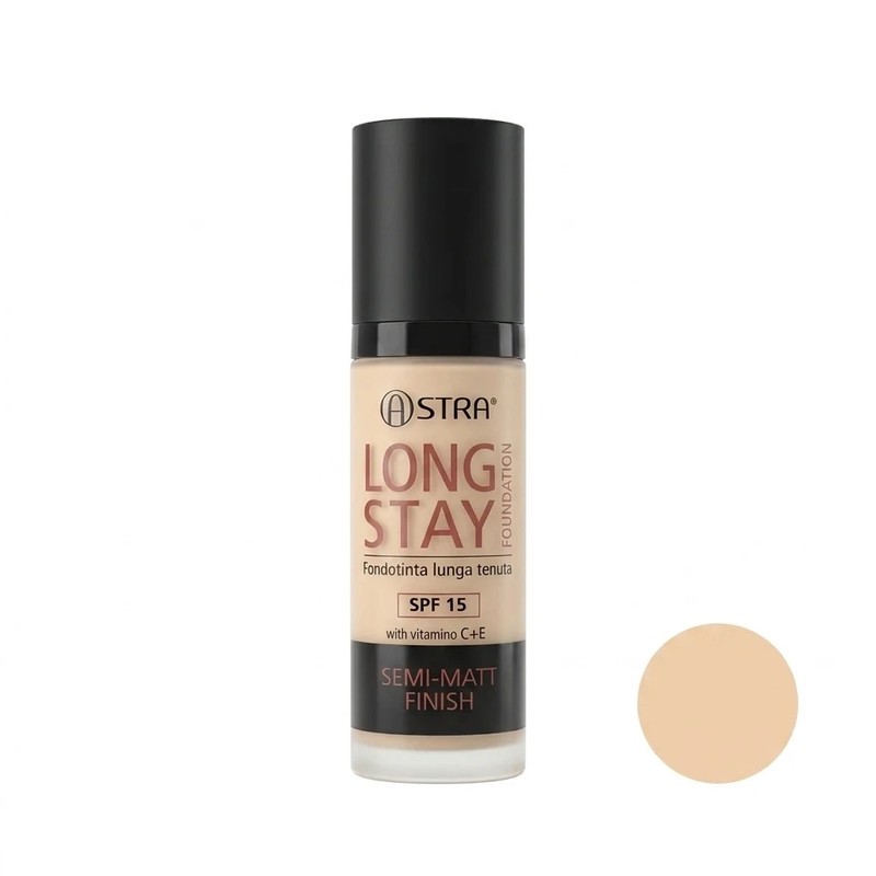 کرم پودر مایع SPF15 استرا مدل لانگ استایل شماره N04 مناسب برای انواع پوست حجم 30 میلیلیتر