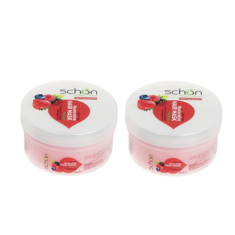 ماسک مو شون مدل Fruity حجم 300 میلی لیتر مجموعه 2 عددی