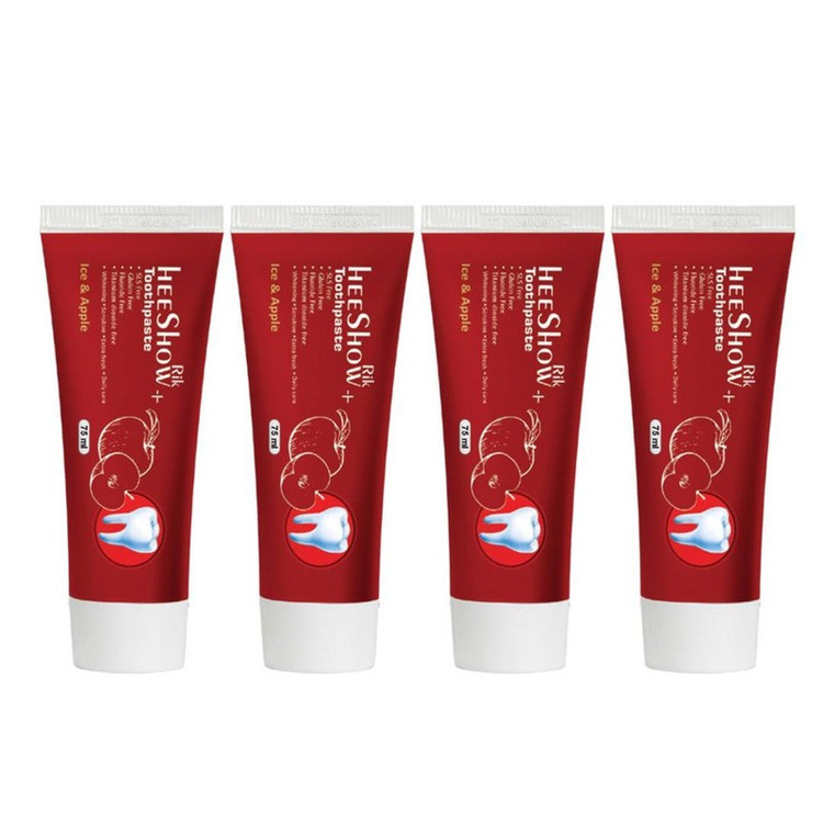 خمیر دندان هیشو ریک مدل Ice - Apple حجم 75 میلی لیتر مجموعه 4 عددی